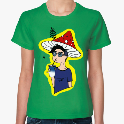 Женская футболка с принтом Мухомор