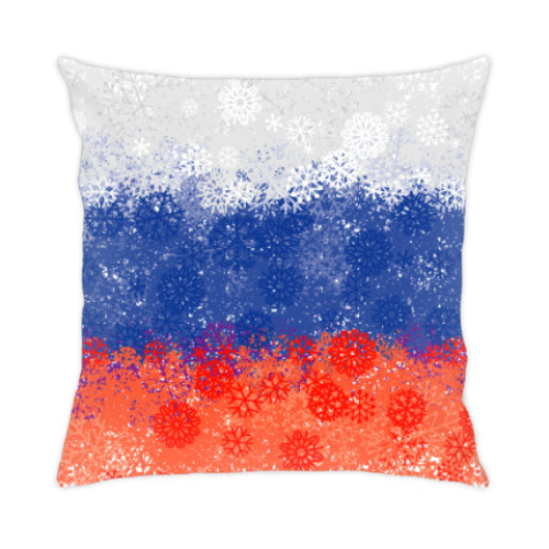 Подушка с принтом Флаг России