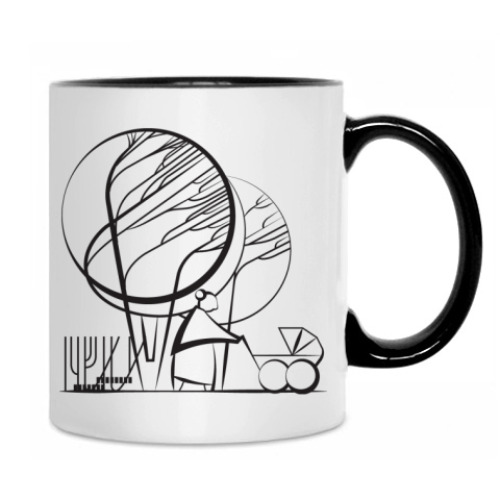 Кружка с принтом BubbleForest  / Зайцы