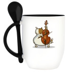 Кружка с ложкой