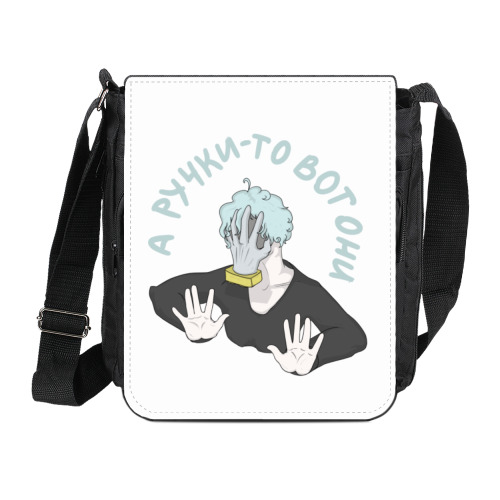 Сумка на плечо (мини-планшет) с принтом Шигараки аниме Моя геройская академия