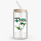 Банка с бамбуковой крышкой