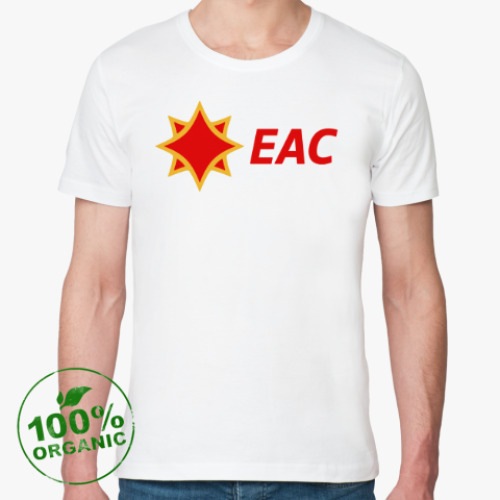 Футболка из органик-хлопка с принтом Евразийский Союз