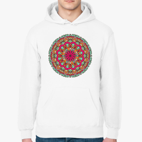 Толстовка худи с принтом Мандала