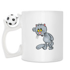 Кружка с футбольным мячиком