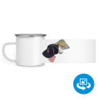 Кружка металлическая белая (круговая запечатка)