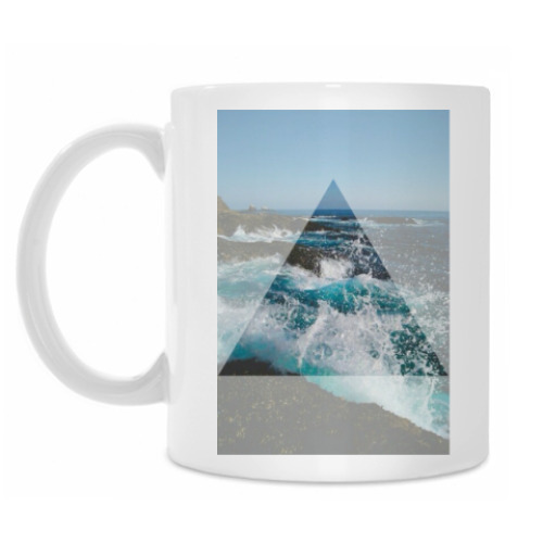 Кружка с принтом Волны