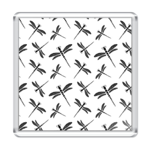 Магнит с принтом Стрекозы