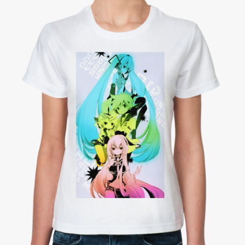 Классическая футболка с принтом 'Vocaloid'