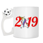 Кружка с футбольным мячиком