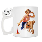 Кружка с футбольным мячиком