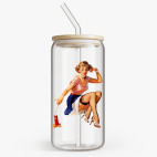 Банка с бамбуковой крышкой