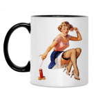 Кружка двухцветная