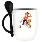 Кружка с ложкой