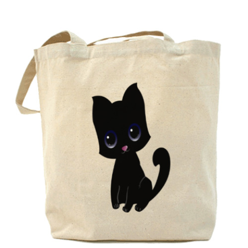 Сумка шоппер с принтом Kitten (котёнок)