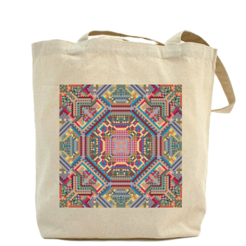 Сумка шоппер с принтом Умный и вечный