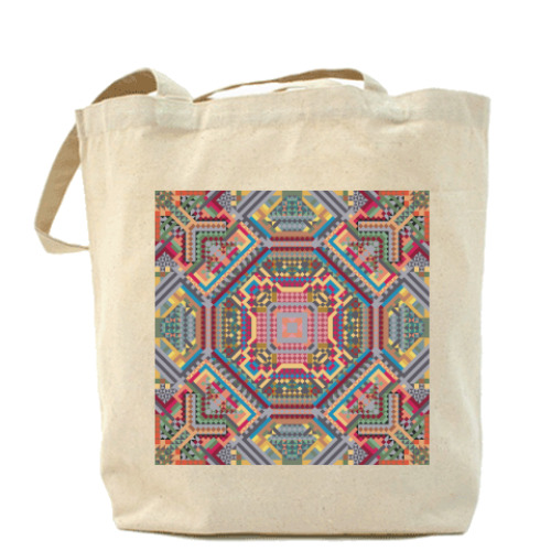 Сумка шоппер с принтом Умный и вечный