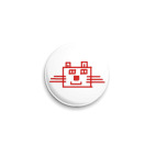 Значок 25 мм Котик