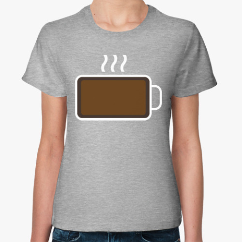 Женская футболка с принтом Кофе