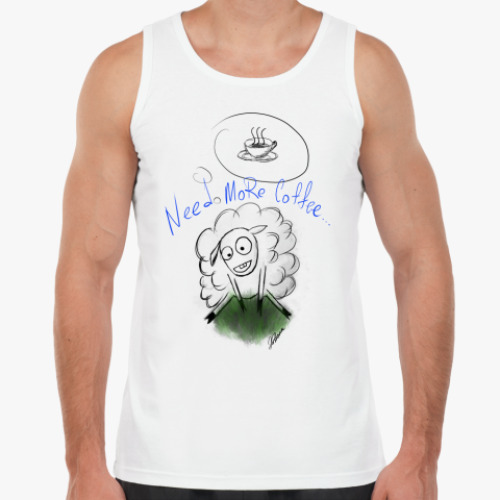 Майка с принтом овца