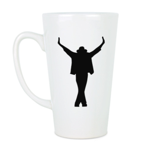 Чашка Латте с принтом Michael Jackson