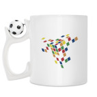 Кружка с футбольным мячиком