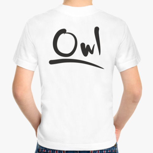 Детская футболка с принтом 'Совы'