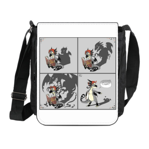 Сумка на плечо (мини-планшет) с принтом DragonMini