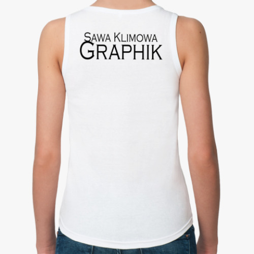 Женская майка с принтом Sawa Klimowa