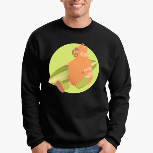 Свитшот с принтом Animal Fashion: U is for 'Uggs' on merinos sheep