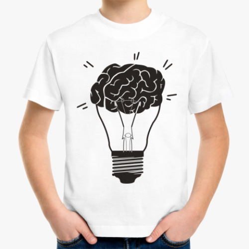 Детская футболка с принтом Лампочка