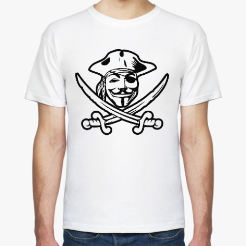 Футболка с принтом Пират Анонимус