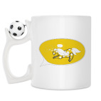 Кружка с футбольным мячиком