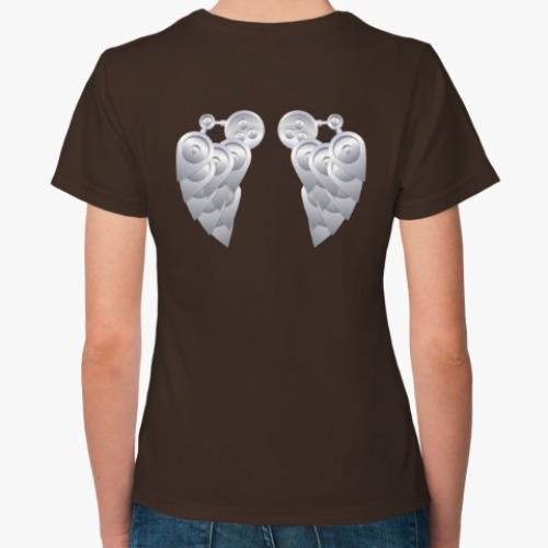 Женская футболка с принтом Железный филин