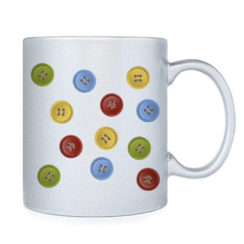 Кружка с принтом Конфетти-пуговки