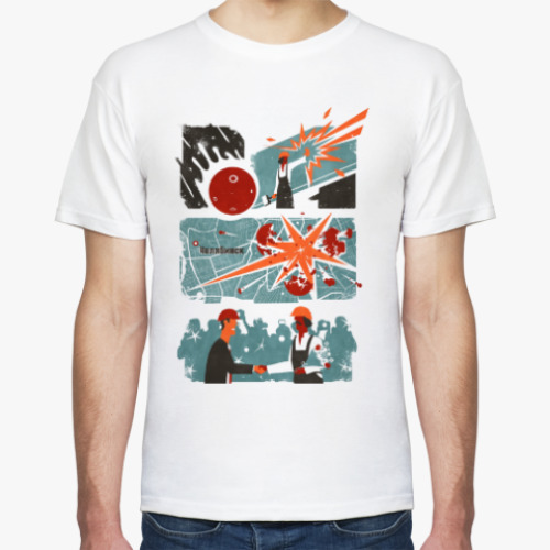 Футболка с принтом Челябинский герой