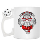 Кружка с футбольным мячиком