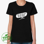 Женская футболка органик