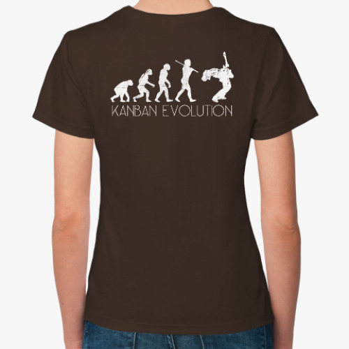 Женская футболка с принтом Be Agile