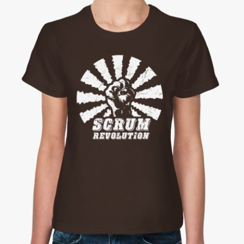 Женская футболка с принтом Be Agile