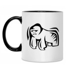 Кружка двухцветная