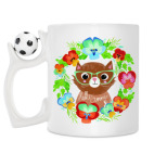 Кружка с футбольным мячиком