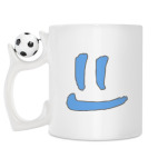 Кружка с футбольным мячиком