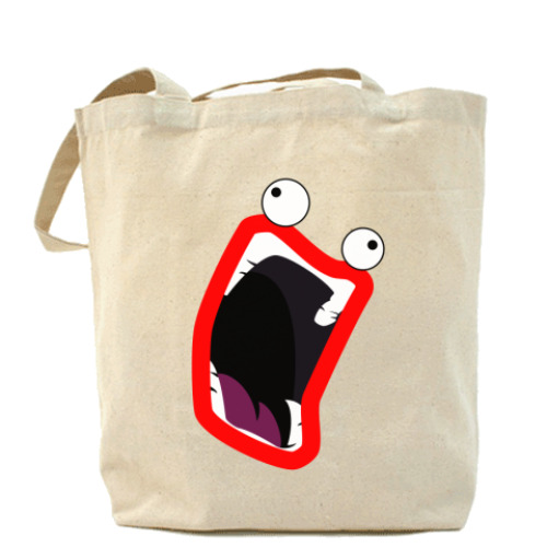 Сумка шоппер с принтом 'SHOOP kit'