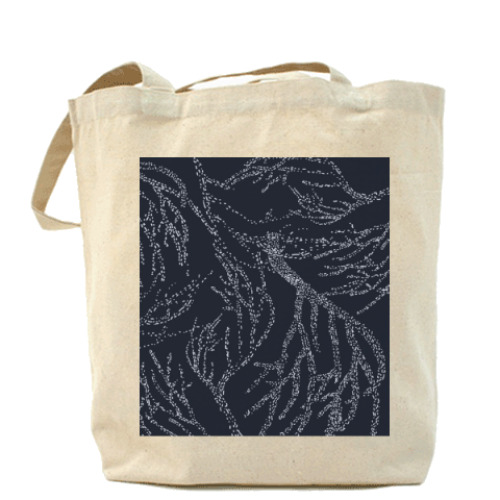 Сумка шоппер с принтом Звездные кораллы