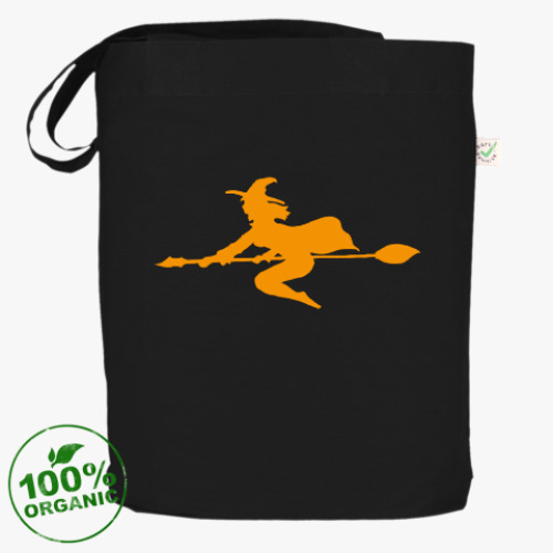 Сумка шоппер Симпатичная ведьма на Хэллоуин