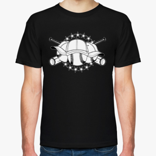 Футболка с принтом бейсбол