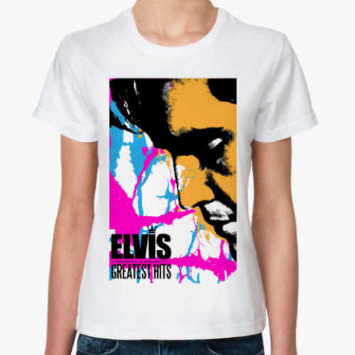 Классическая футболка с принтом Elvis