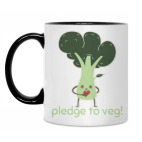 Кружка двухцветная