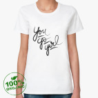 Женская футболка органик